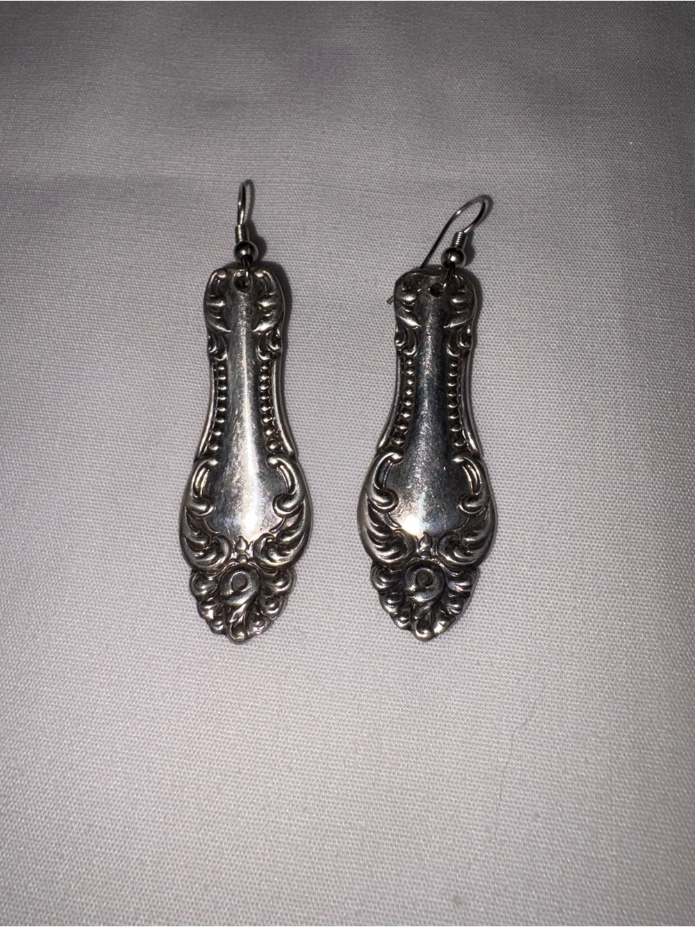 Recycled Silver lWear Earrings 1 pair